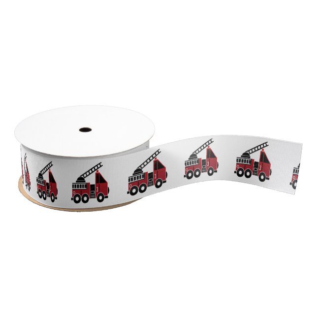 Fire trucks ribbon (Spool)
