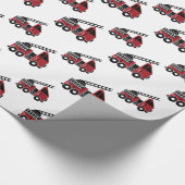 Fire trucks wrapping paper | Zazzle