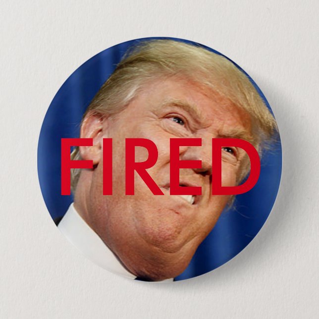 Fire Trump Pinback Button (Front)