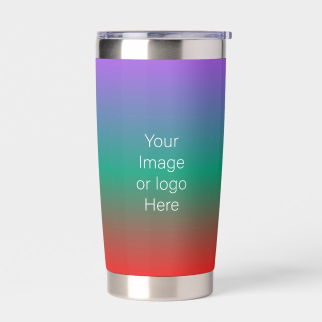 Fire Under The Sea Traveler Gradient Personalize Insulated Tumbler (Left)