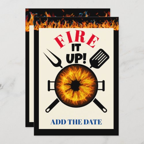 FIRE UP the Grill Invitation