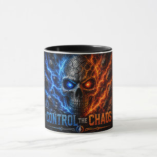 Fire vs Ice Skull 3D Shirt – Mug