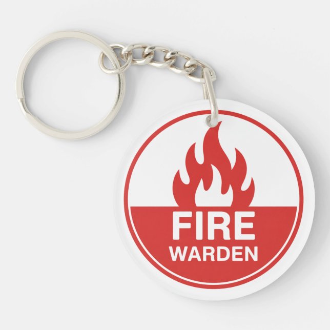 Fire Warden Keychain (Front)