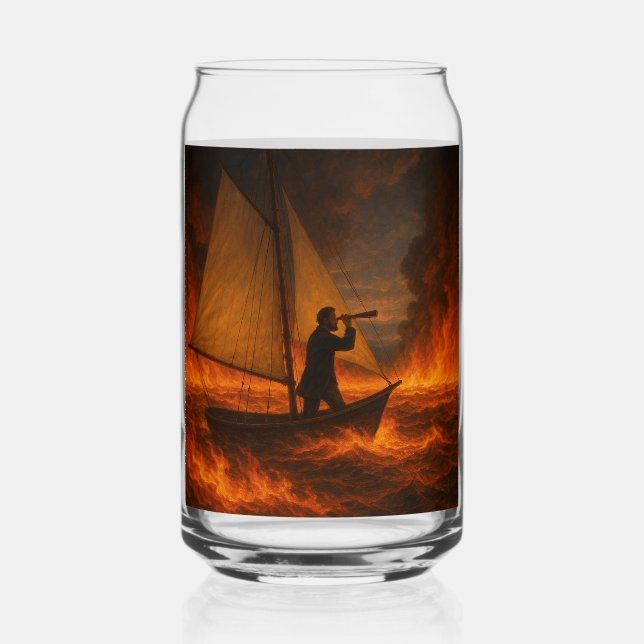 Fire Water Can Glass (Front)