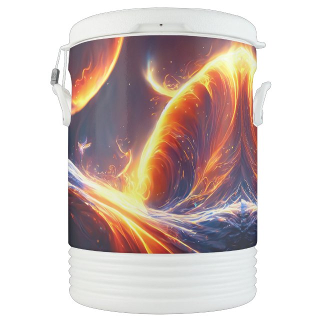 Fire Water Space Beverage Cooler (Back)