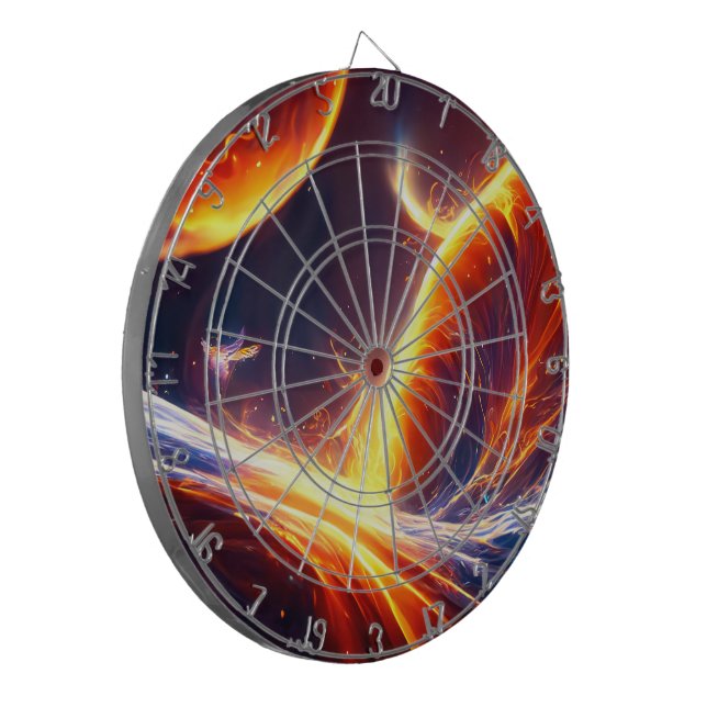 Fire Water Space Dart Board (Front Left)