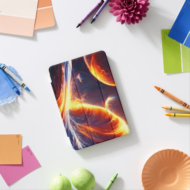Fire Water Space iPad Mini Cover (In Situ)
