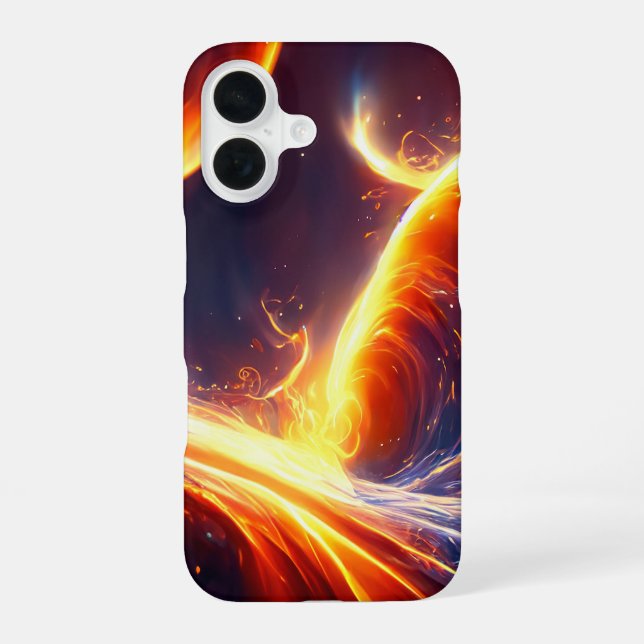 Fire Water Space Iphone Case (Back)
