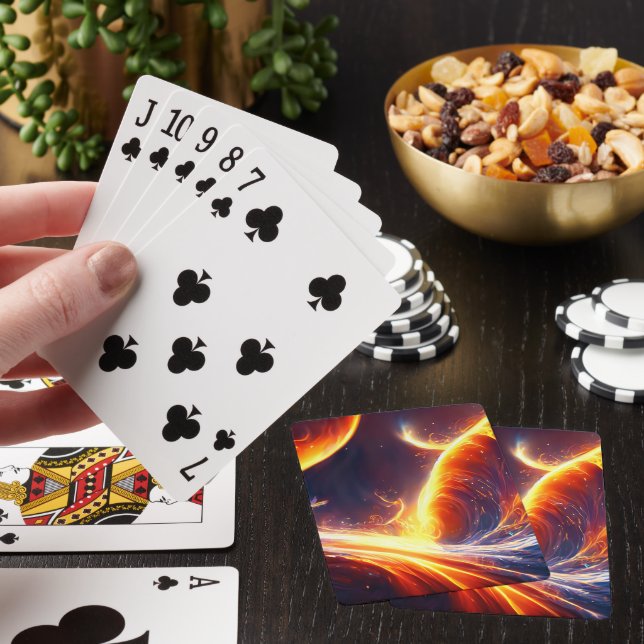 Fire Water Space Poker Cards (In Situ)