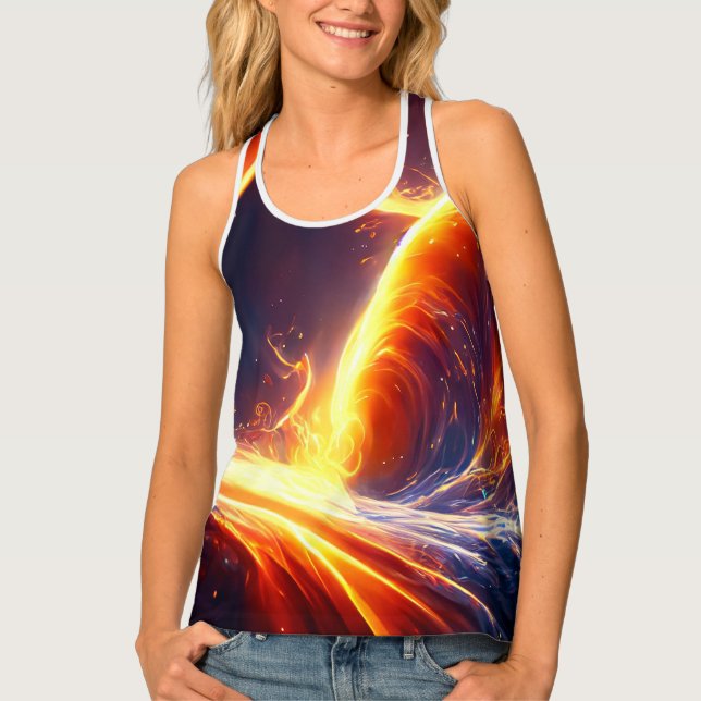 Fire Water Space Tank Top (Front)