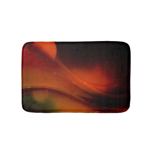 Fire Wave Bathroom Mat (Front)