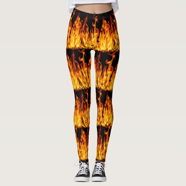 Fire Wave Color Leggings (Front)