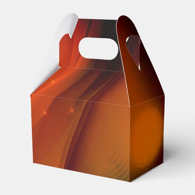 Fire Wave Favor Boxes (Front Side)