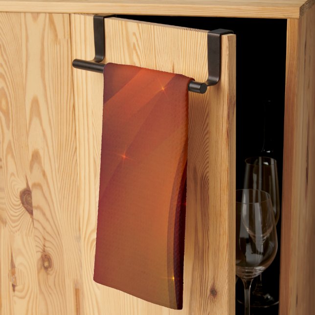 Fire Wave Kitchen Towel (Thirds Fold)