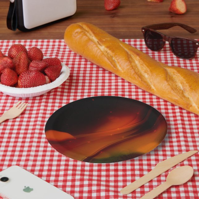 Fire Wave Paper Plates (Picnic)