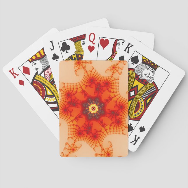 Fire Web - Fractal Art Poker Cards (Back)