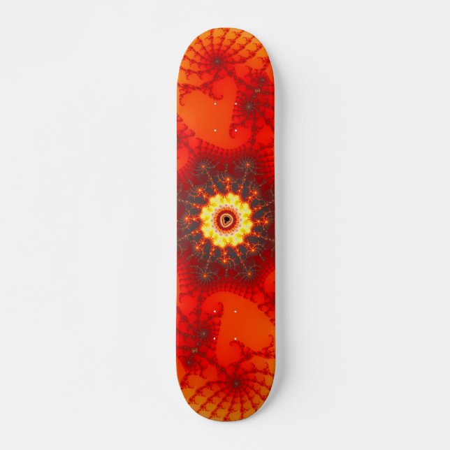 Fire Web - Fractal Art Skateboard Deck (Front)