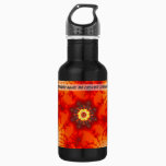 Fire Web - Fractal Art Stainless Steel Water Bottle