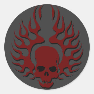 Fire Wing Classic Round Sticker