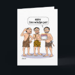 Fire with Cake Birthday Card<br><div class="desc">Funny "Over the Hill" Birthday Greeting Card for a man</div>