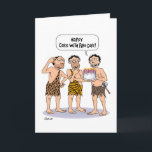 Fire with Cake Birthday Card<br><div class="desc">Funny "Over the Hill" Birthday Greeting Card for a man</div>