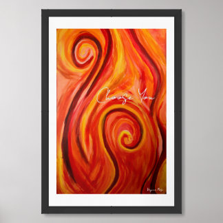 Fire within framed art