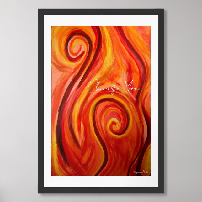 Fire within framed art (Framed Front)