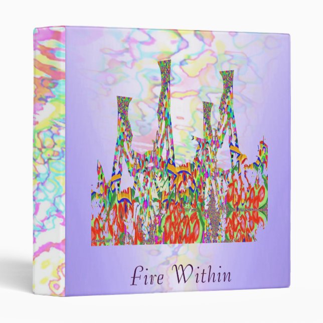 FIRE WITHIN -  to Lead and Inspire 3 Ring Binder (Front/Spine)