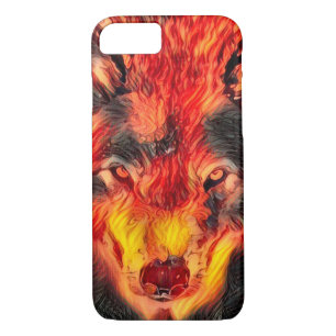 Fire Wolf Djinn Fantasy Art Apple iPhone 7 Case