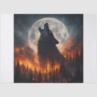 Fire Wolf Tissue Paper