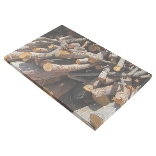 Fire Wood Fall Autumn Patterns Gallery Wrap