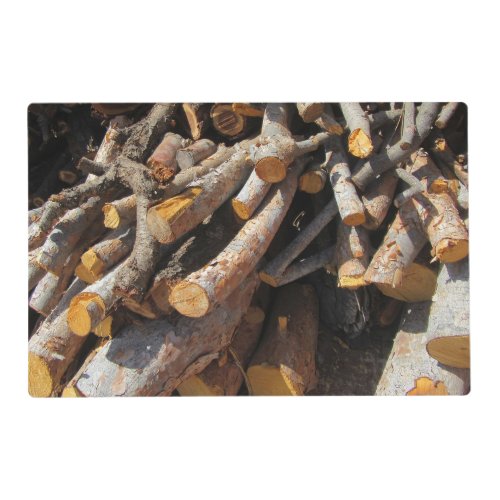 Fire Wood Fall Autumn Patterns Placemat