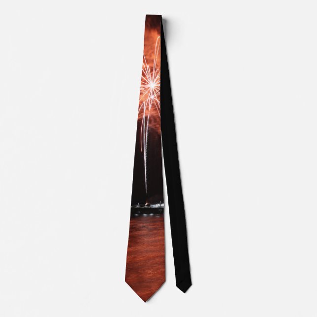 fire works III Neck Tie (Front)