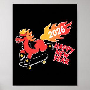 Fire Year Of The Horse – Chinese Zodiac New Year 2 Poster