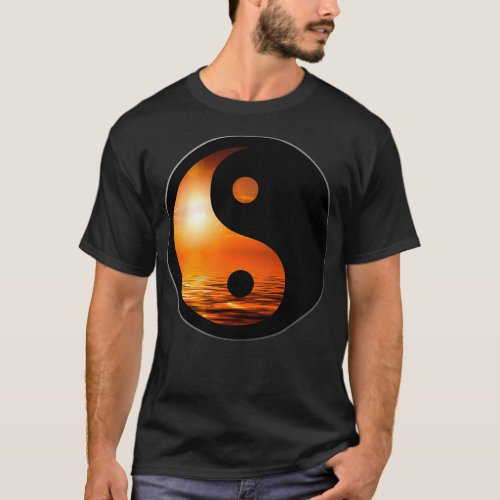 Fire Yin Yang Element T_Shirt