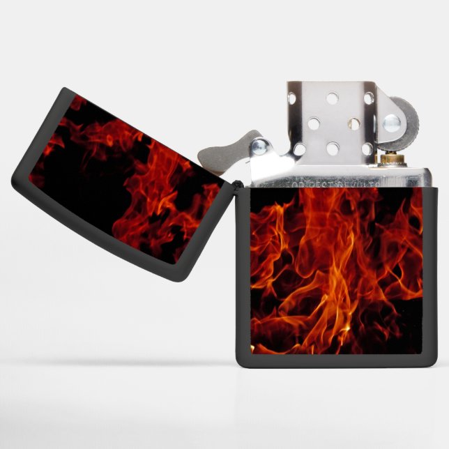 Fire Zippo Lighter (Opened)