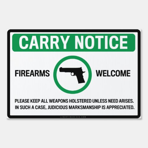 Firearm Friendly Signs