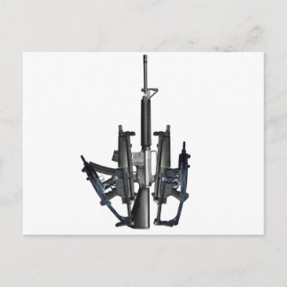 Firearm Middle Finger Postcard