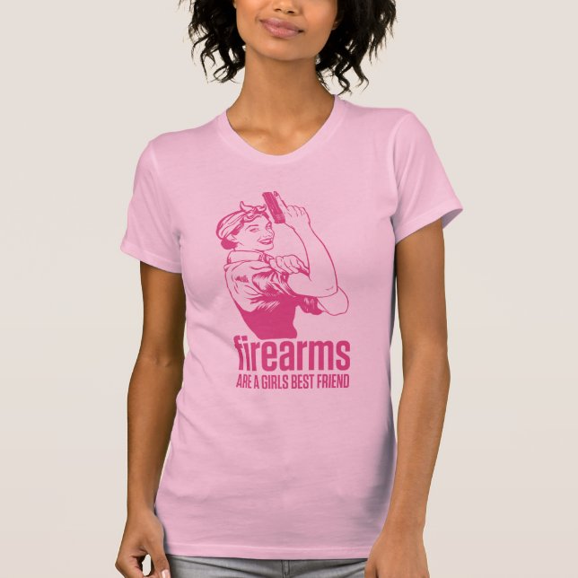Firearms Are A Girls Best Friend Shirt (Front)