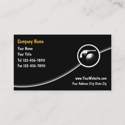 Firearms Business Cards