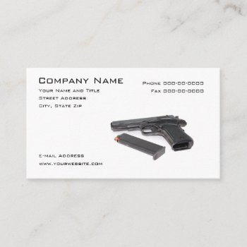 Firearms Dealer Business Card by BusinessCardsCards at Zazzle