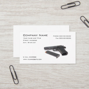 Firearms Dealer Business Card