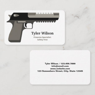 Firearms Gun Business Card