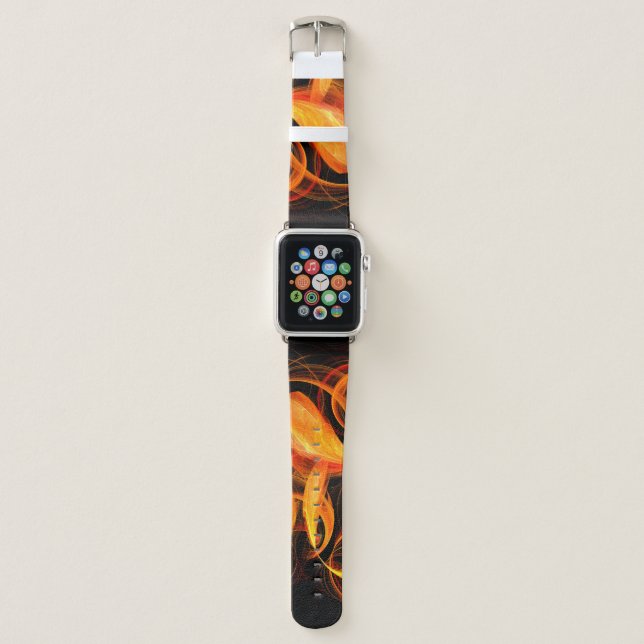Fireball Abstract Art Apple Watch Band (Front)