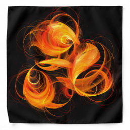 Fireball Abstract Art Bandana