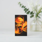 Fireball Abstract Art Business Card (Standing Front)