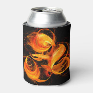 Fireball Abstract Art Can Cooler
