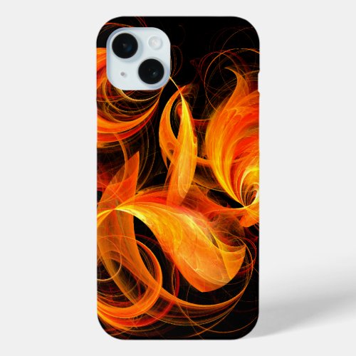 Fireball Abstract Art iPhone 15 Plus Case