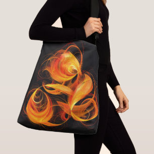 Fireball Abstract Art Cross Body Crossbody Bag