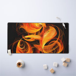 Fireball Abstract Art Desk Mat